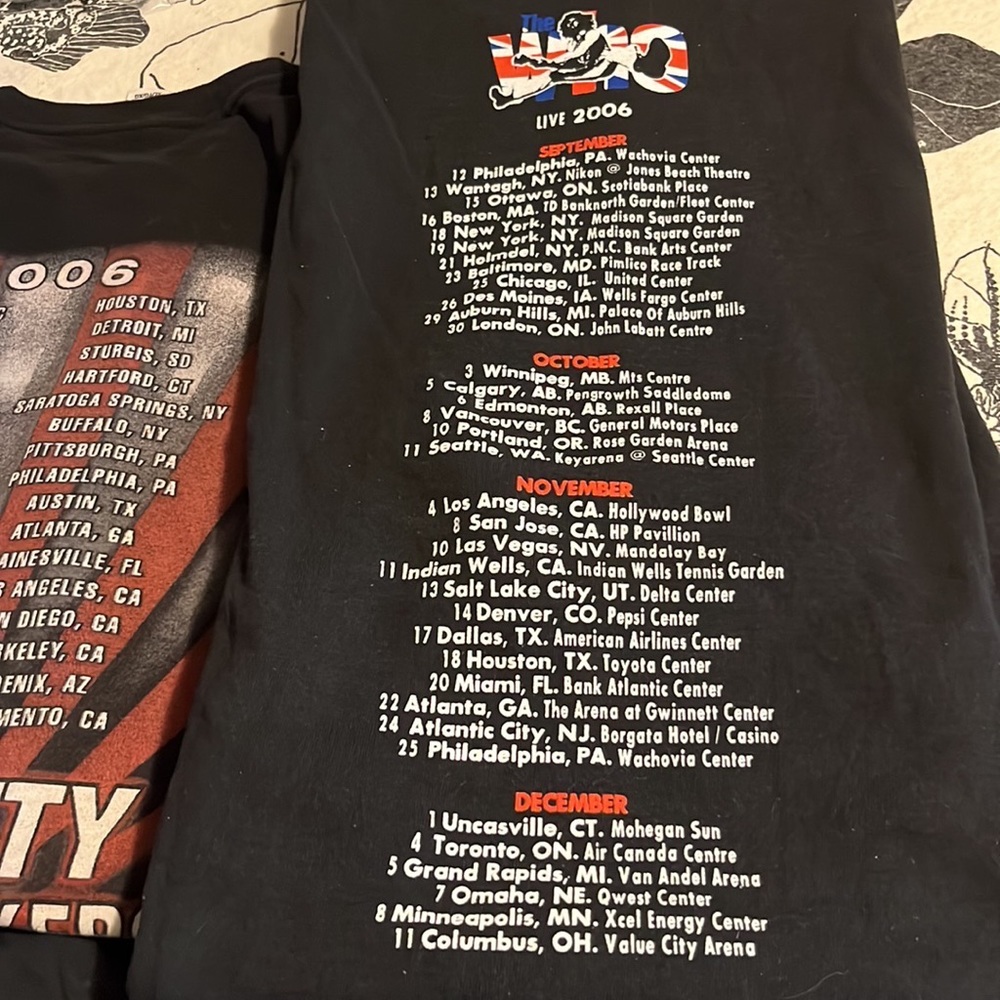 Rock Concert Tee Shirt from The Who Live Tour 2006, XL - Picture 2 of 3